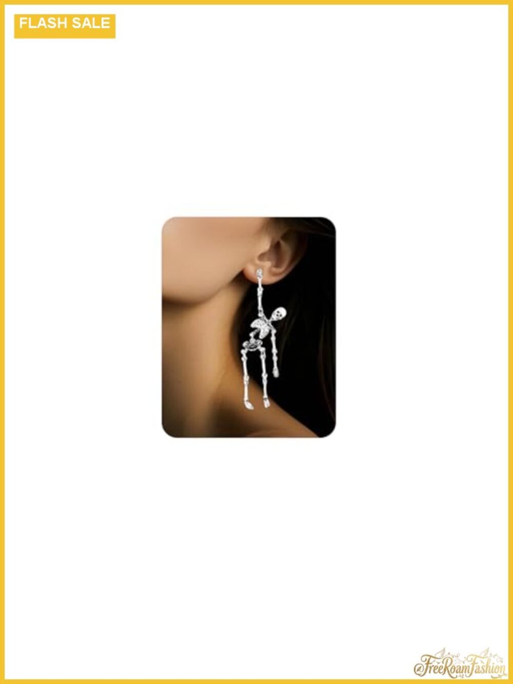 Punk Skull Skeleton Dangle Earrings Halloween Party Jewelry Women